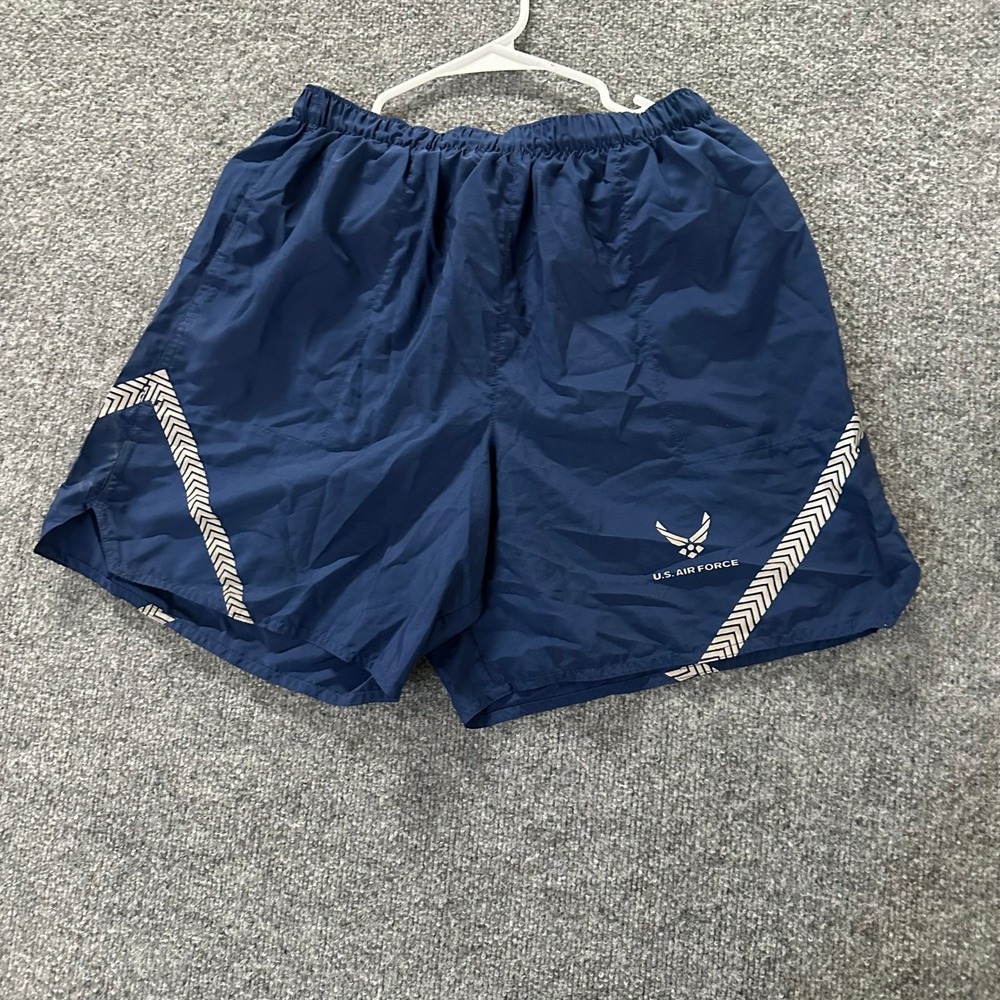 U.S. Air Force Athletic Shorts Mens Size M Navy Blue PT Reflective Gym Running